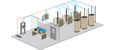 Switch modulaire durci administré 